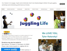 Tablet Screenshot of jugglinglifeinc.org